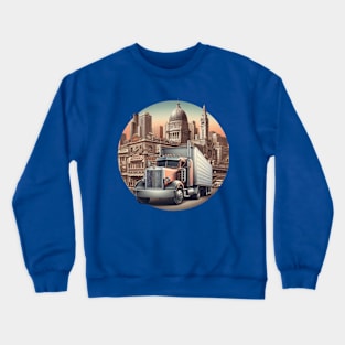 Semi Truck Crewneck Sweatshirt